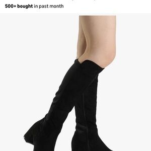 Dream Pairs Black Over the Knee Boots